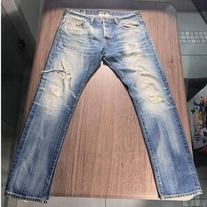 Cult of Individuality Japanese Selvedge Jeans 36x34 Distressed Y2k